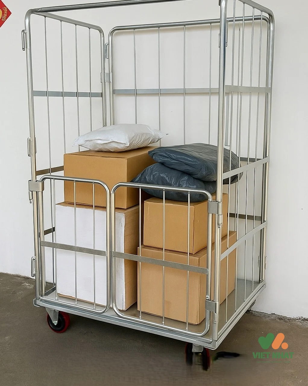 Bảng niêm yết giá tham khảo các loại lồng sắt cơ bản, lồng có bánh xe và các phụ kiện nâng cấp tải trọng cho năm 2026.